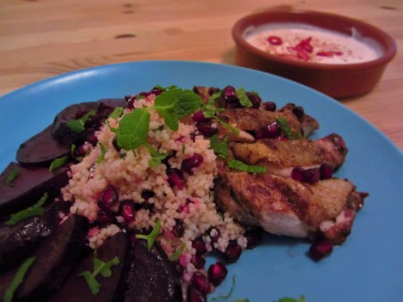 Pomegranate chicken